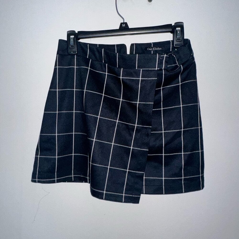 Over Kleshas Plaid Skirt | Navy